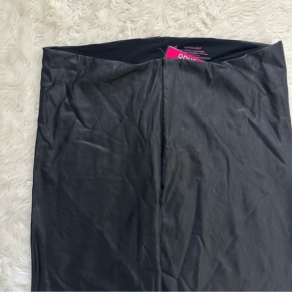 Commando Leggings Perfect Control Faux Leather Smoothing Black XL NWT New - Picture 6 of 12